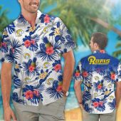 Nfl Los Angeles Rams Blue White Hibiscus Hawaiian Shirt Short 1 768x768 1.jpg - demo10