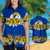 Nfl Los Angeles Rams Blue Yellow And Hiibscus Hawaiian Shirt Short 1 2 768x768 1.jpg - demo10