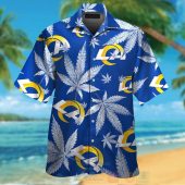 Nfl Los Angeles Rams Cannabis Leaves Hawaiian Shirt Short.jpg - demo10