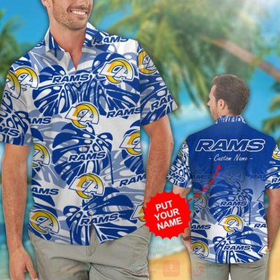 Nfl Los Angeles Rams Custom Name Hawaiian Shirt, Short - Hot Sale 2025