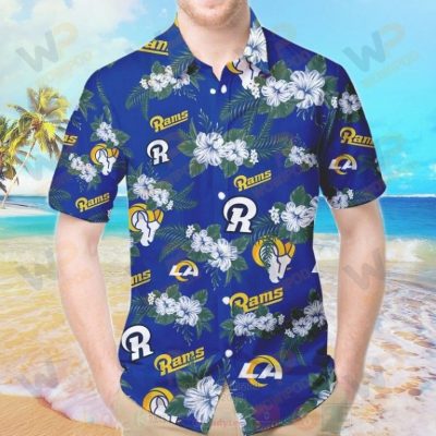 Nfl Los Angeles Rams Flower Hawaiian Shirt, Short - Hot Sale 2025