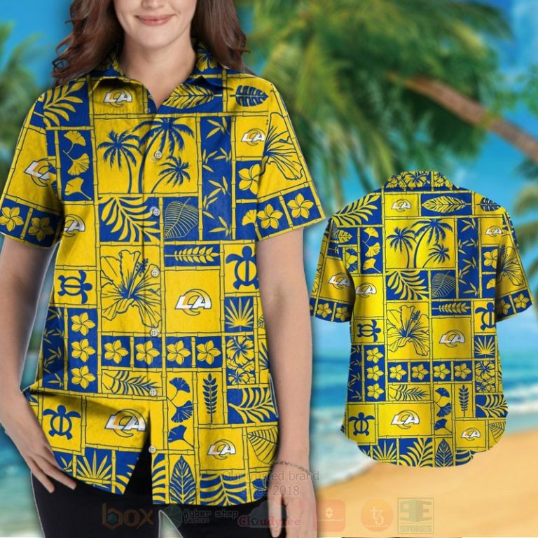 Nfl Los Angeles Rams Marine Ecology Yellow Hawaiian Shirt, Short - Hot Sale 2025