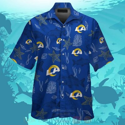 Nfl Los Angeles Rams Starfish Hawaiian Shirt, Short - Hot Sale 2025