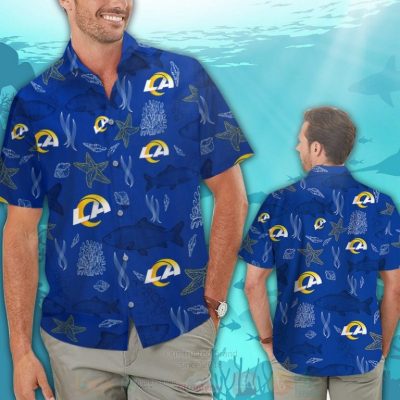 Nfl Los Angeles Rams Starfish Hawaiian Shirt, Short - Hot Sale 2025