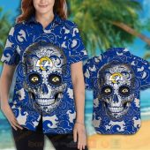 Nfl Los Angeles Rams Sugar Skull Hawaiian Shirt Short 1 2 768x768 1.jpg - demo10