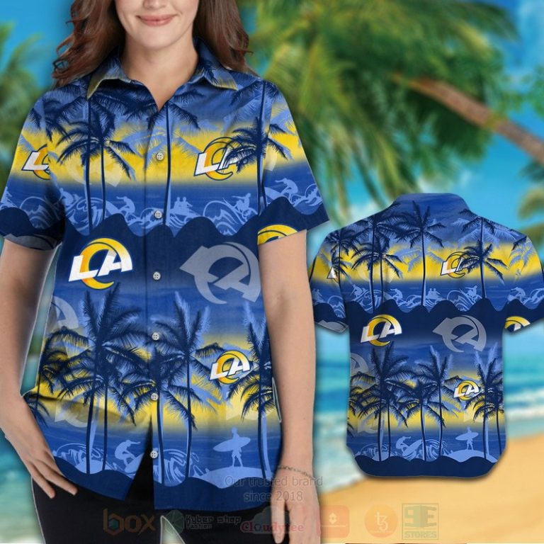 Nfl Los Angeles Rams Surf Hawaiian Shirt, Short - Hot Sale 2025