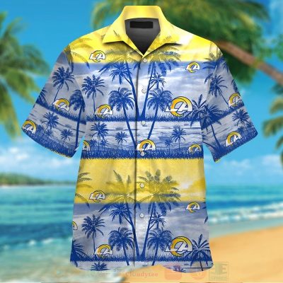 Nfl Los Angeles Rams Yellow-Blue Hawaiian Shirt, Short - Hot Sale 2025