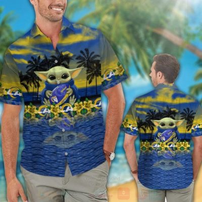 Nfl Los Angeles Rams And Baby Yoda Hawaiian Shirt, Short - Hot Sale 2025