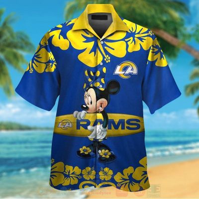 Nfl Los Angeles Rams And Minnie Mouse Hawaiian Shirt, Short - Hot Sale 2025