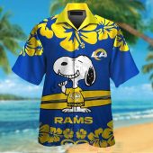 Nfl Los Angeles Rams And Snoopy Hawaiian Shirt Short.jpg - demo10