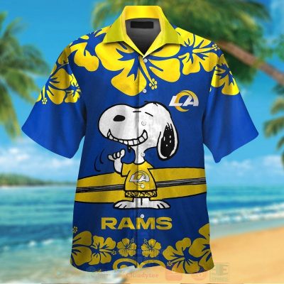Nfl Los Angeles Rams And Snoopy Hawaiian Shirt, Short - Hot Sale 2025