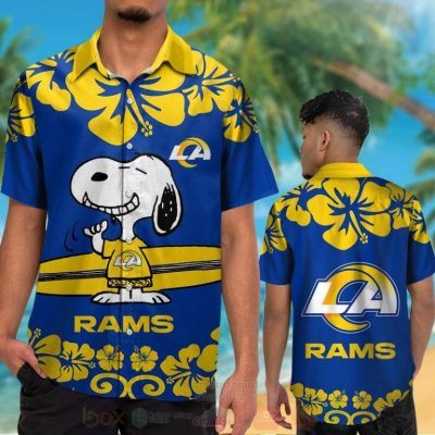 Nfl Los Angeles Rams And Snoopy Hawaiian Shirt, Short - Hot Sale 2025
