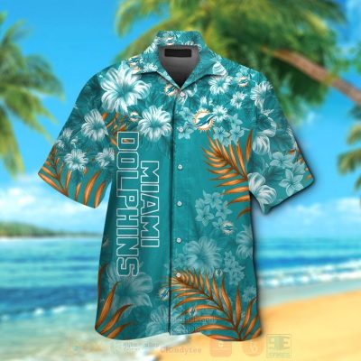 Nfl Miami Dolphins Aqua Green Hawaiian Shirt, Short - Hot Sale 2025