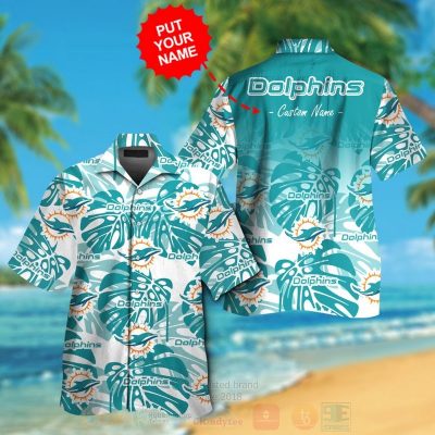 Nfl Miami Dolphins Custom Name Hawaiian Shirt, Short - Hot Sale 2025