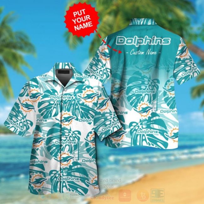 Nfl Miami Dolphins Custom Name Hawaiian Shirt, Short - Hot Sale 2025