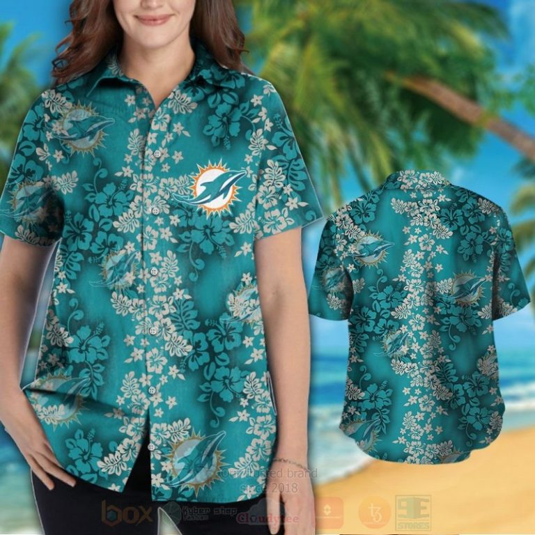 Nfl Miami Dolphins Green Hiibscus Hawaiian Shirt, Short - Hot Sale 2025