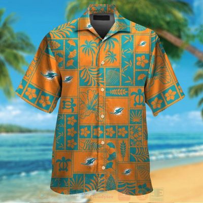 Nfl Miami Dolphins Marine Ecology Orange Hawaiian Shirt, Short - Hot Sale 2025