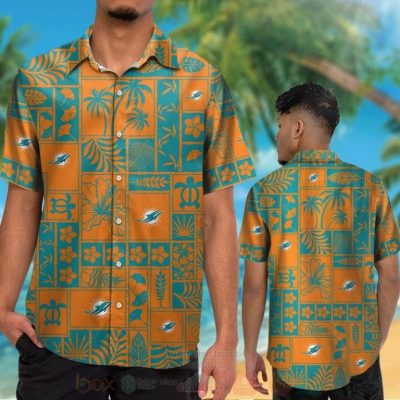 Nfl Miami Dolphins Marine Ecology Orange Hawaiian Shirt, Short - Hot Sale 2025