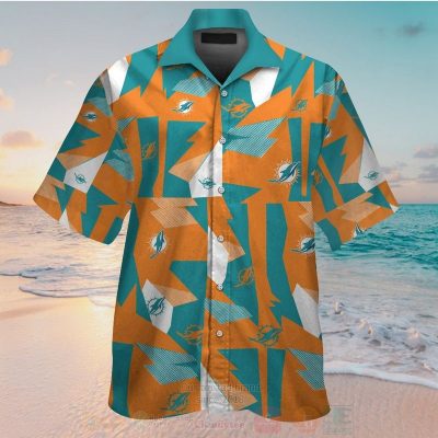 Nfl Miami Dolphins Orange-Blue Hawaiian Shirt, Short - Hot Sale 2025