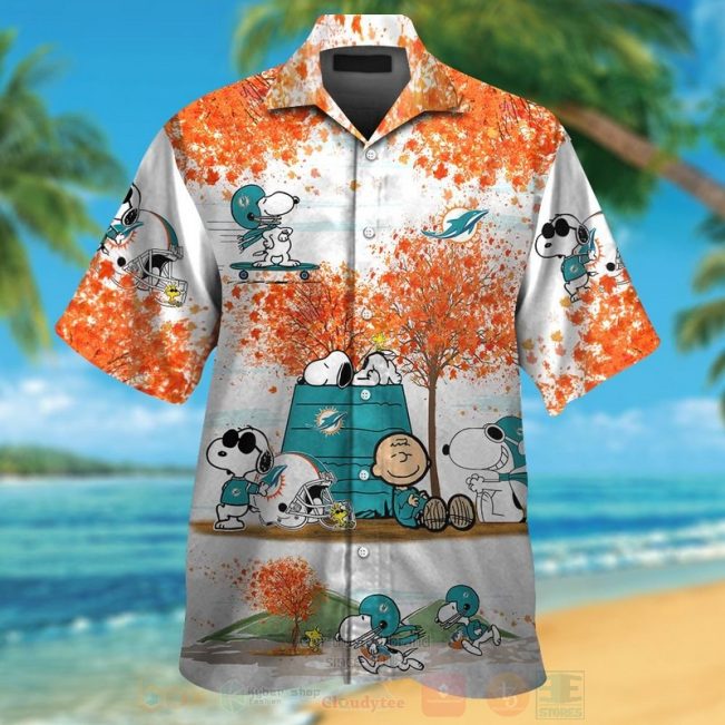 Nfl Miami Dolphins Snoopy Autumn Hawaiian Shirt, Short - Hot Sale 2025