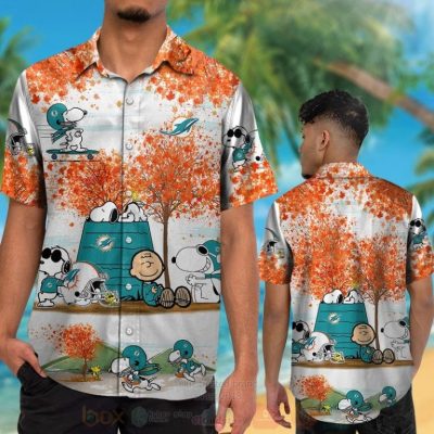 Nfl Miami Dolphins Snoopy Autumn Hawaiian Shirt, Short - Hot Sale 2025
