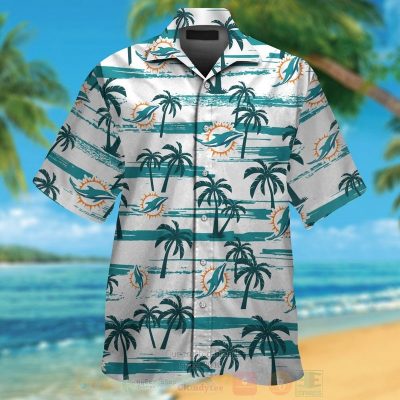 Nfl Miami Dolphins White Hawaiian Shirt, Short - Hot Sale 2025