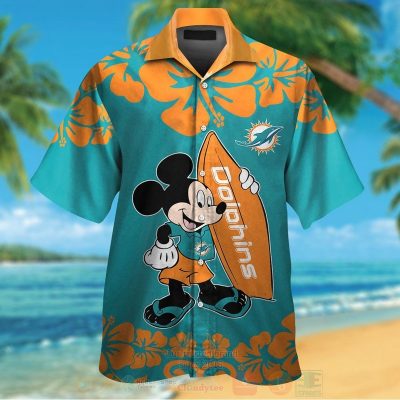 Nfl Miami Dolphins And Mickey Mouse Hawaiian Shirt, Short - Hot Sale 2025