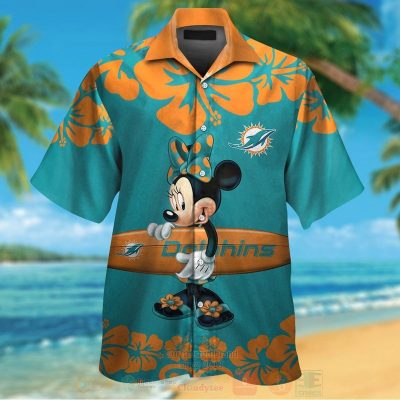 Nfl Miami Dolphins And Minnie Mouse Hawaiian Shirt, Short - Hot Sale 2025