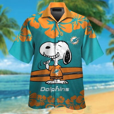 Nfl Miami Dolphins And Snoopy Hawaiian Shirt, Short - Hot Sale 2025