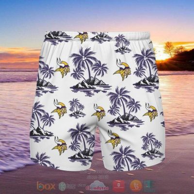 Nfl Minnesota Viking Palm Tree Hawaiian Shirt, Shorts - Hot Sale 2025