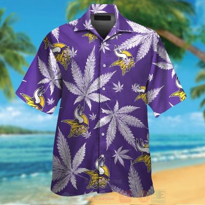 Nfl Minnesota Vikings Cannabis Leaves Hawaiian Shirt, Short - Hot Sale 2025