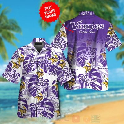 Nfl Minnesota Vikings Custom Name Hawaiian Shirt, Short - Hot Sale 2025
