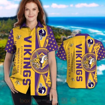Nfl Minnesota Vikings Men Woman Hawaiian Shirt, Short - Hot Sale 2025