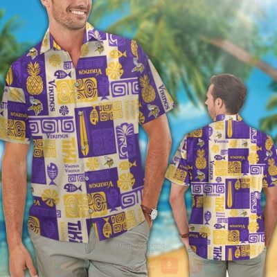 Nfl Minnesota Vikings Pineapple Hawaiian Shirt, Short - Hot Sale 2025