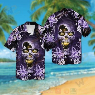 Nfl Minnesota Vikings Skull Hawaiian Shirt, Short - Hot Sale 2025