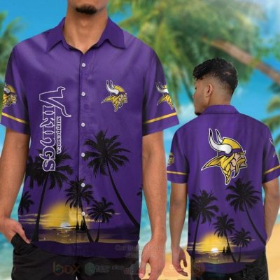 Nfl Minnesota Vikings Sun Hawaiian Shirt, Short - Hot Sale 2025