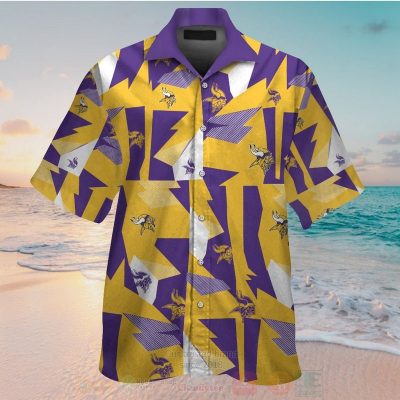 Nfl Minnesota Vikings Yellow-Purple Hawaiian Shirt, Short - Hot Sale 2025