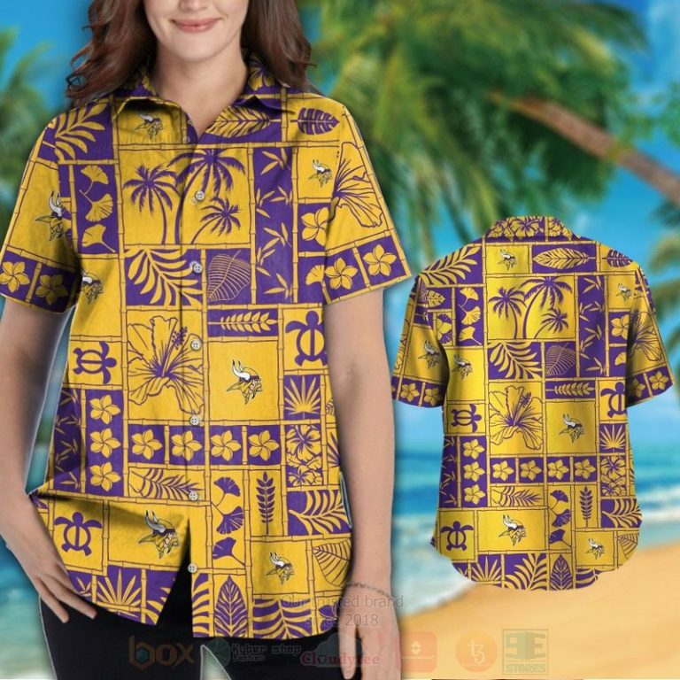 Nfl Minnesota Vikings Yellow Marine Ecology Hawaiian Shirt, Short - Hot Sale 2025