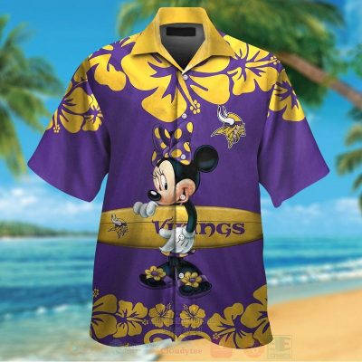 Nfl Minnesota Vikings And Minnie Mouse Hawaiian Shirt, Short - Hot Sale 2025