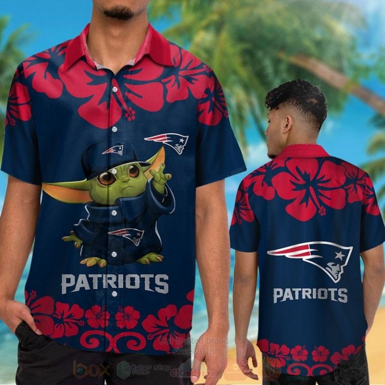 Nfl New England Patriots Baby Yoda Hawaiian Shirt, Short - Hot Sale 2025
