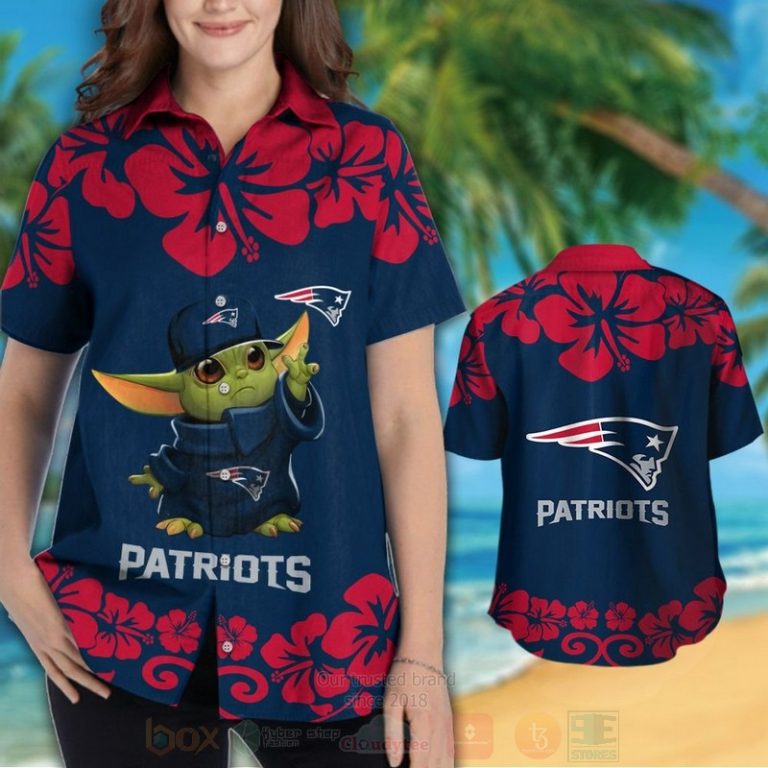 Nfl New England Patriots Baby Yoda Hawaiian Shirt, Short - Hot Sale 2025