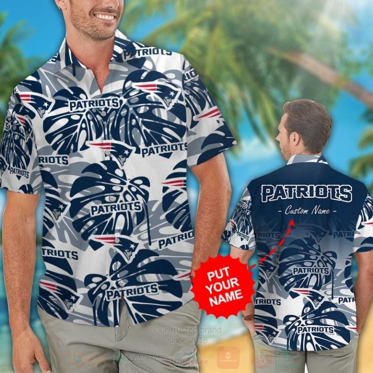 Nfl New England Patriots Custom Name Hawaiian Shirt, Short - Hot Sale 2025