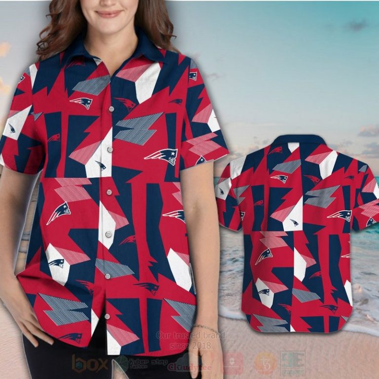 Nfl New England Patriots Red-Navy Hawaiian Shirt, Short - Hot Sale 2025