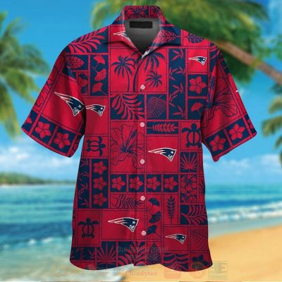 Nfl New England Patriots Red-Navy Marine Ecology Hawaiian Shirt, Short - Hot Sale 2025