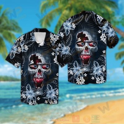 Nfl New England Patriots Skull Hawaiian Shirt, Short - Hot Sale 2025