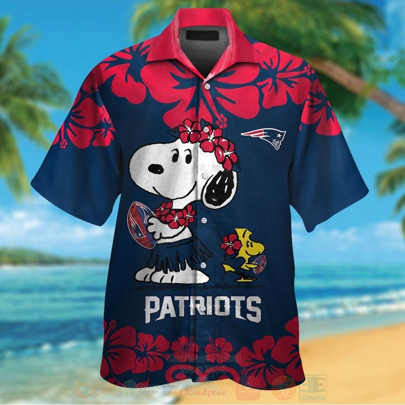 Nfl New England Patriots Snoopy And Woodstock Hawaiian Shirt, Short - Hot Sale 2025