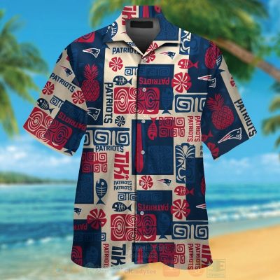 Nfl New England Patriots White-Navy Pineapple Hawaiian Shirt, Short - Hot Sale 2025