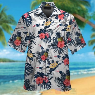 Nfl New England Patriots White Hiibscus Hawaiian Shirt, Short - Hot Sale 2025