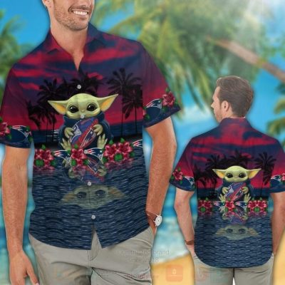 Nfl New England Patriots And Baby Yoda Hawaiian Shirt, Short - Hot Sale 2025