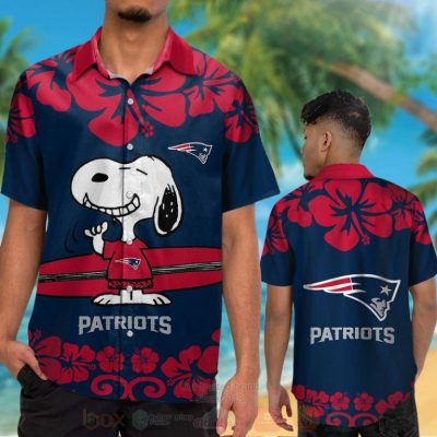 Nfl New England Patriots And Snoopy Hawaiian Shirt, Short - Hot Sale 2025